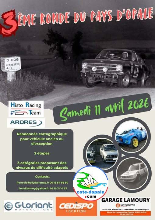 affiche de3éme ronde du pays d'Opale
