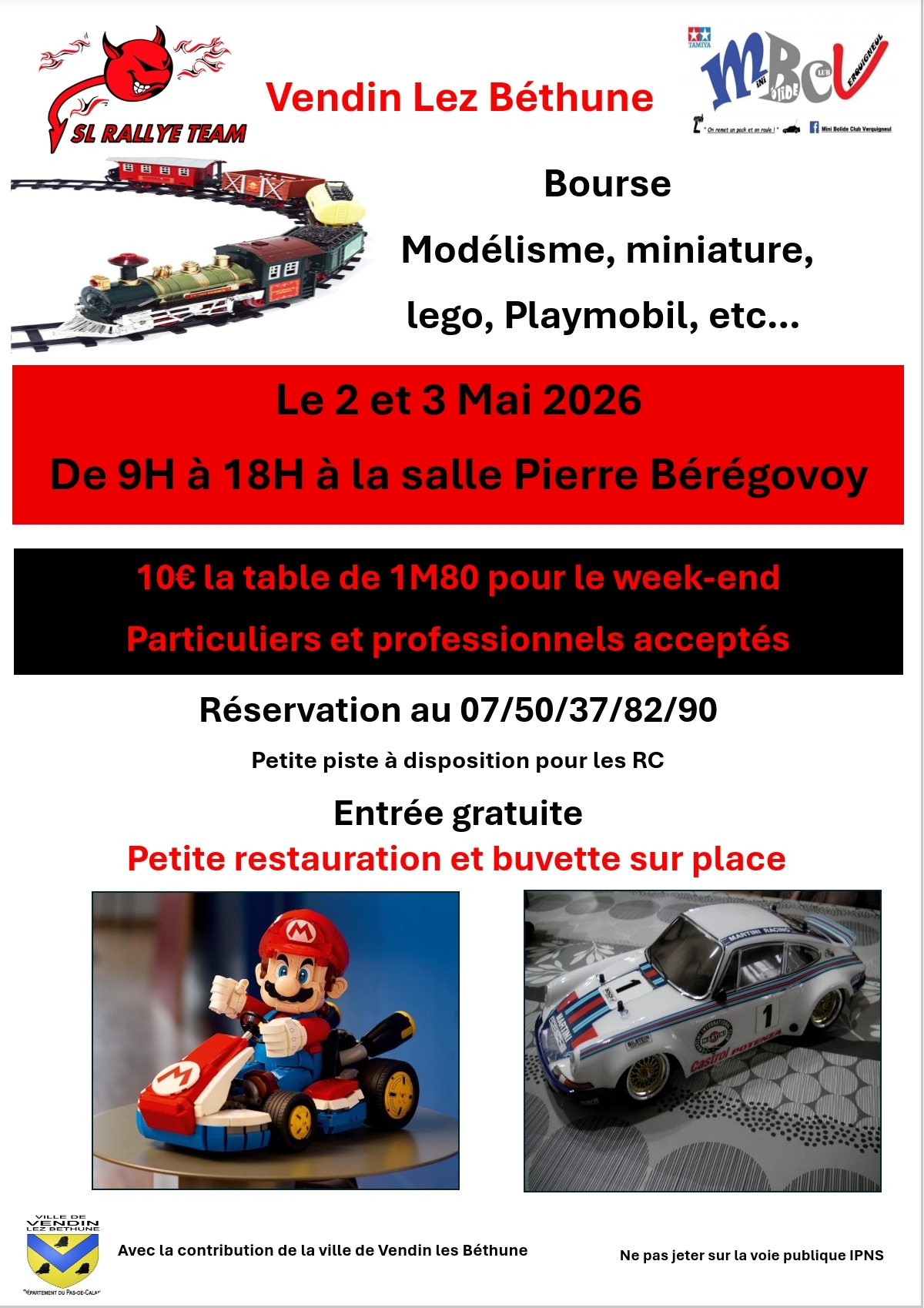 affiche deBourse modélisme, miniature,lego, Playmobil 