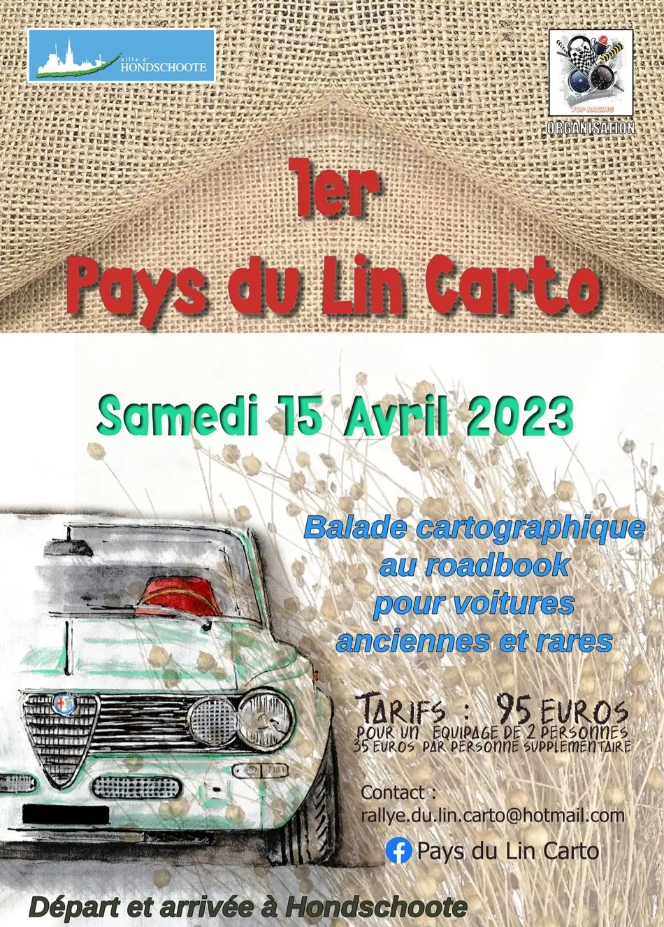 affiche de1er Pays du Lin Carto 