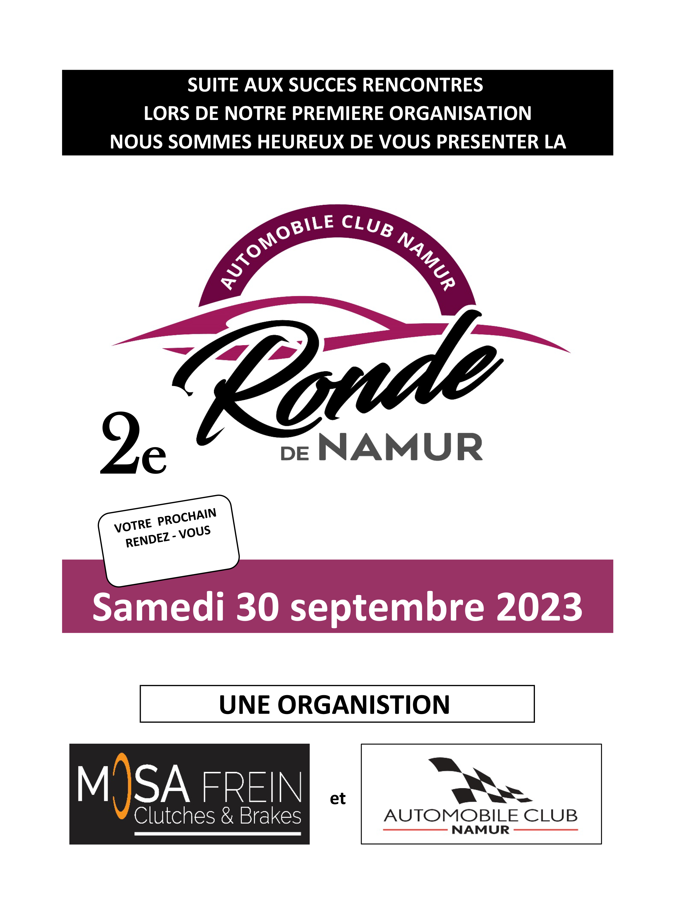 affiche deDeuxième Ronde de Namur