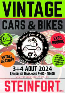 affiche deVintage  Cars & Bikes Steinfort