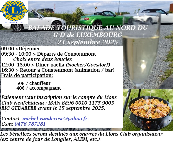 affiche deBalade touristique au nord du G-D de Luxembourg 