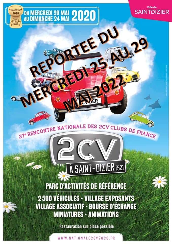 affiche de27e Rencontre Nationale des 2CV clubs de France