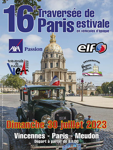 affiche de16e Traversée de Paris estivale