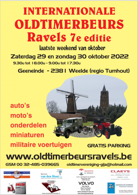 affiche deOldtimerbeurs Ravel