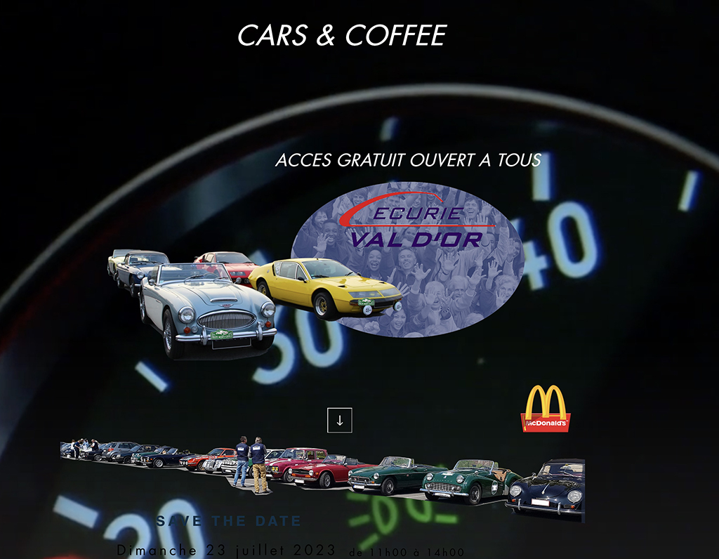 affiche deCars & Coffee