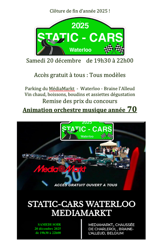 affiche deSTATIC - CARS  MédiaMarkt Waterloo