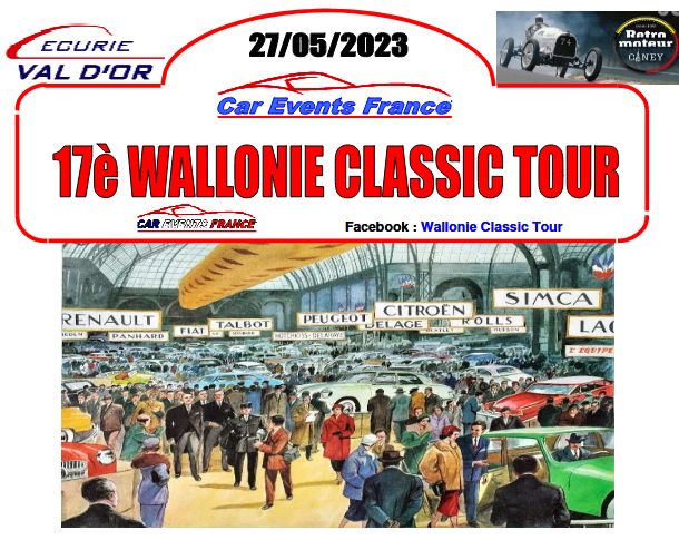 affiche de17ème Wallonie Classic Tour