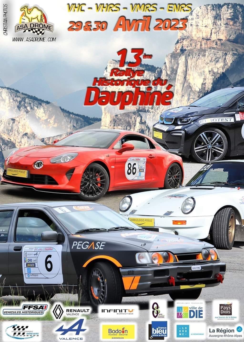 affiche deRallye Historique du Dauphiné