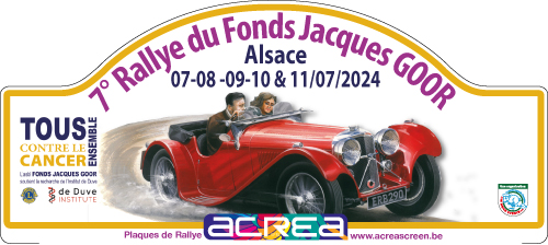 affiche de7ème Rallye du Fond Jacques Goor