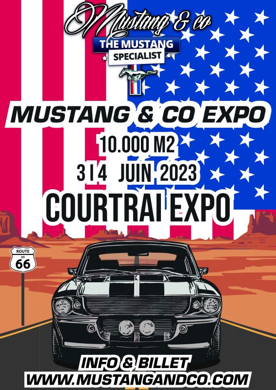 affiche deEXPO MUSTANG & CO