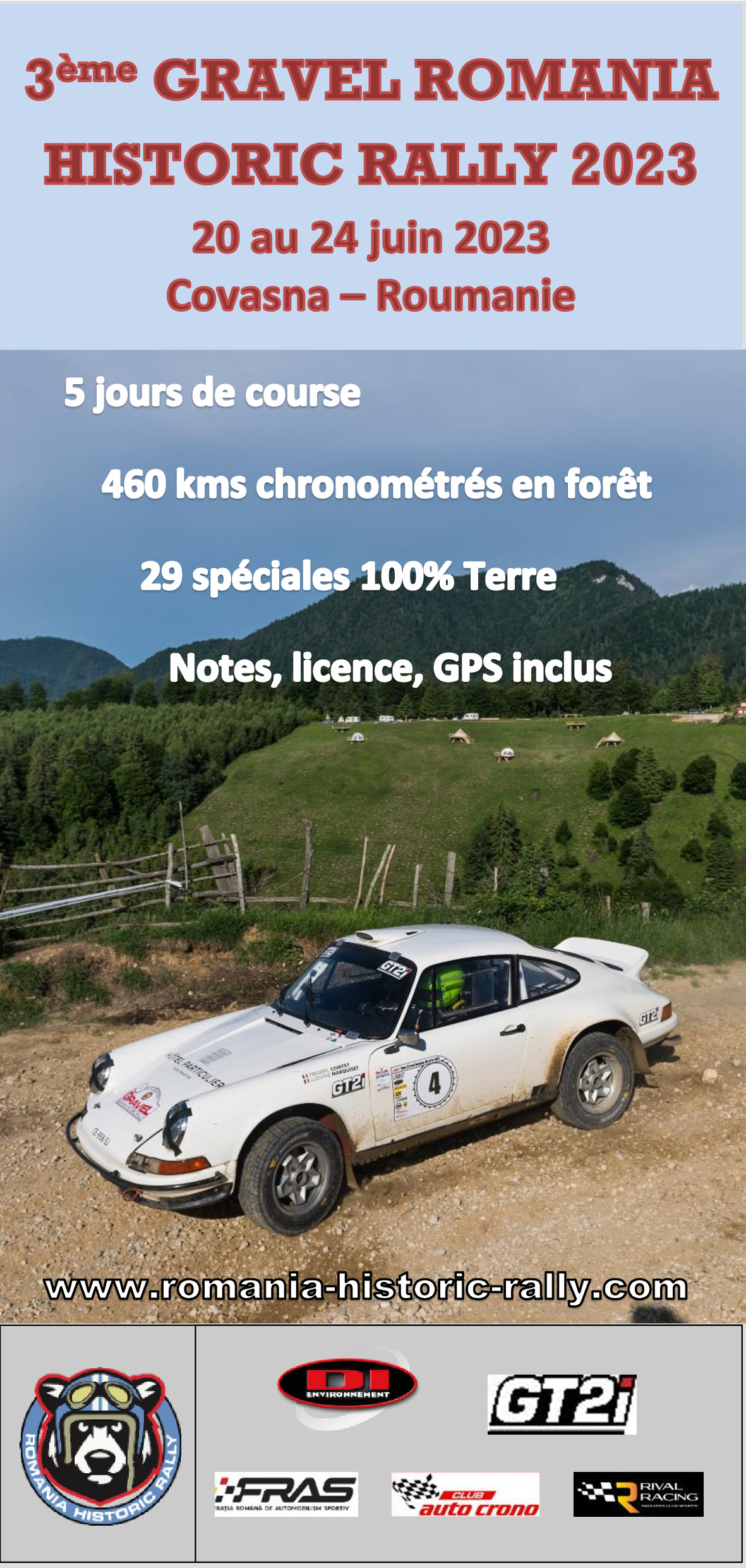 affiche deGRAVEL ROMANIA HISTORIC RALLY