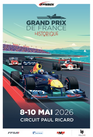 affiche deGrand Prix de France Historique