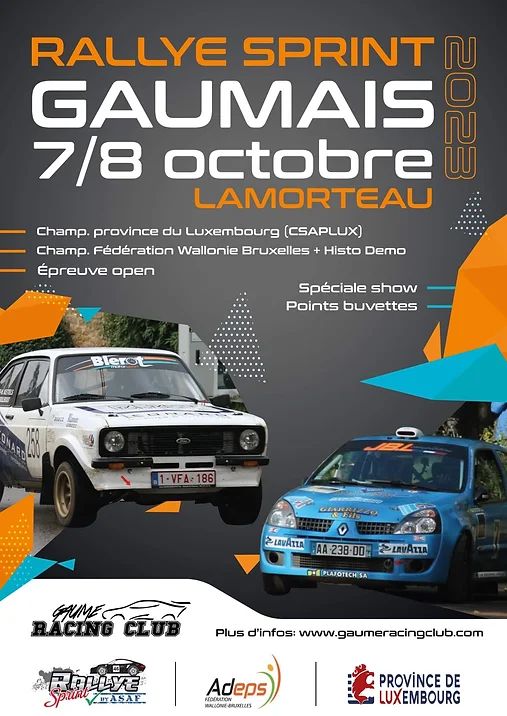 affiche deRallye Sprint Gaumais
