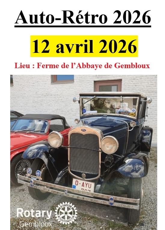 affiche deAuto Rétro Gembloux 2026