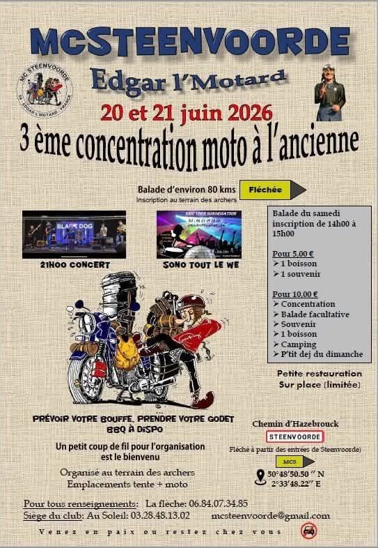 affiche de2ème concentration moto