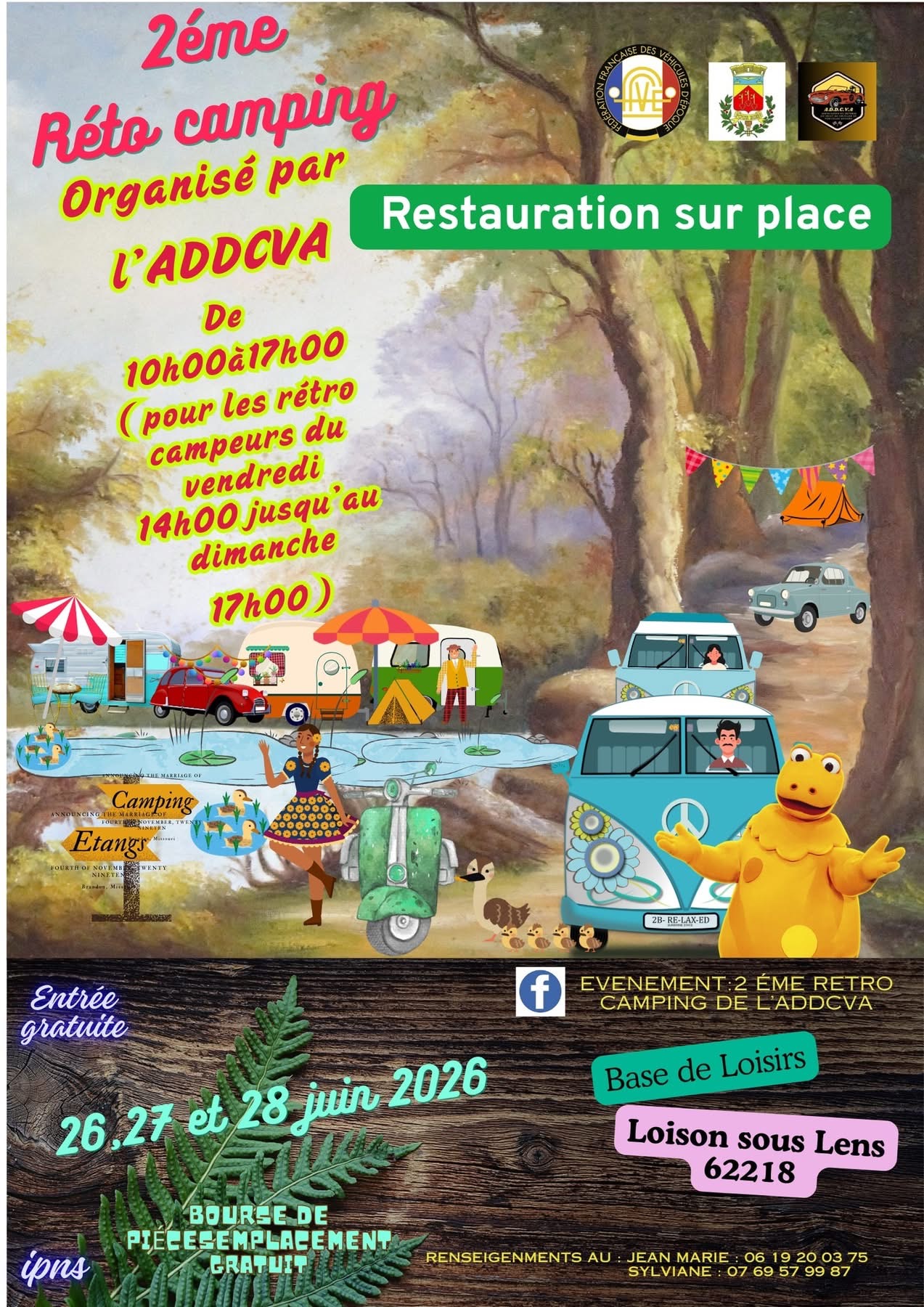 affiche deRétro Camping