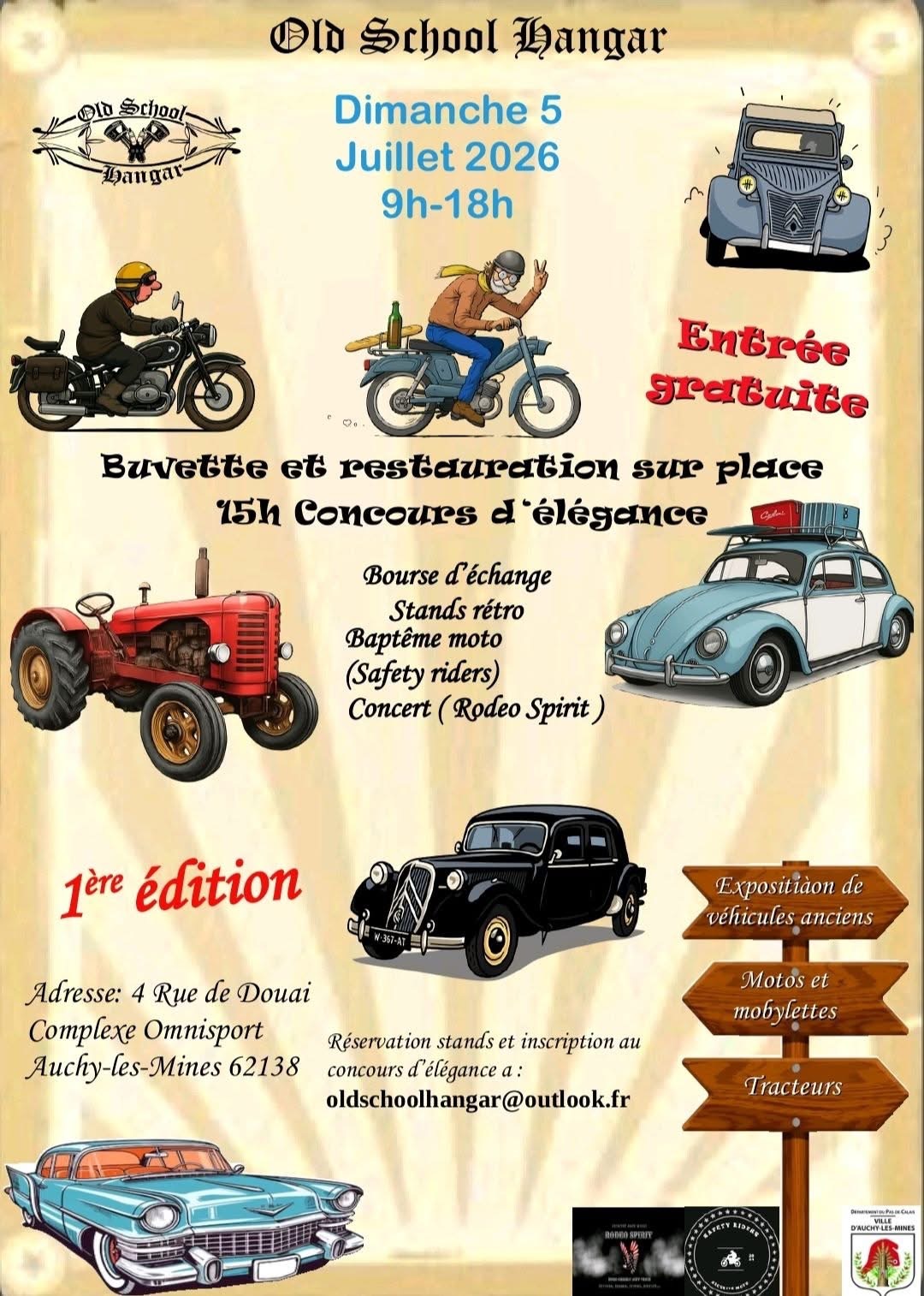 affiche deOld School Hangar