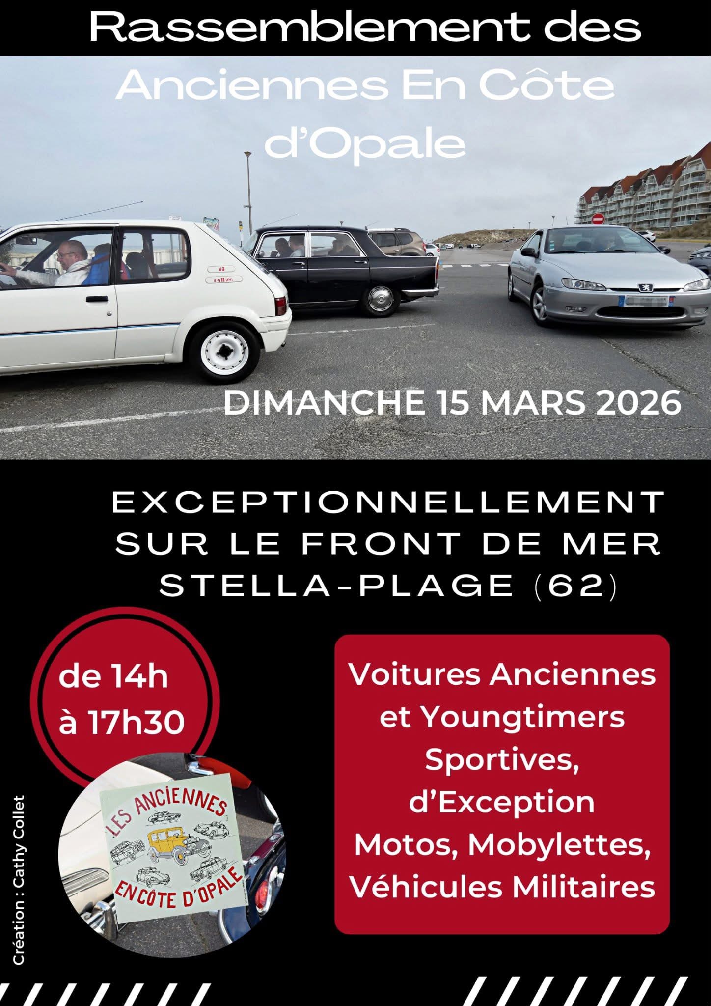 affiche deRassemblement des Anciennes En Côte d'Opale