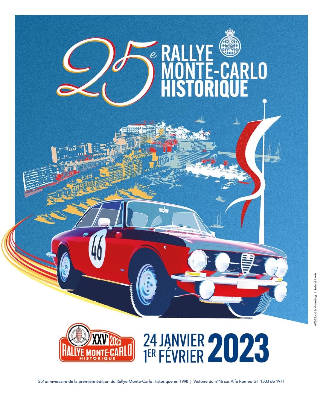 affiche de25éme Rallye Monte-Carlo Historique