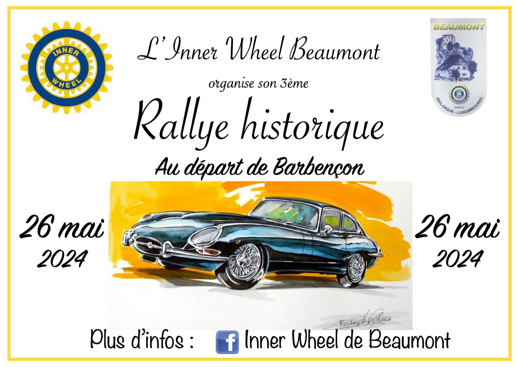 affiche de3ème Rallye Historique