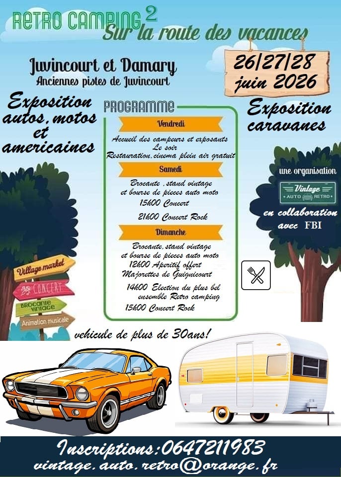 affiche de2e Rétro Camping