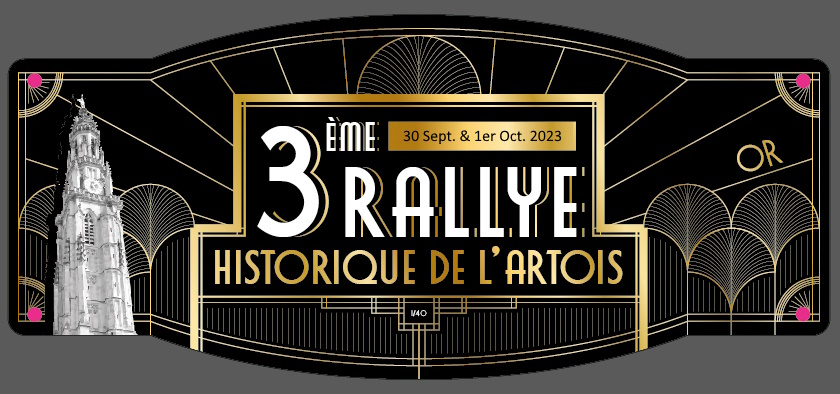 affiche de3e Rallye Historique de l'Artois