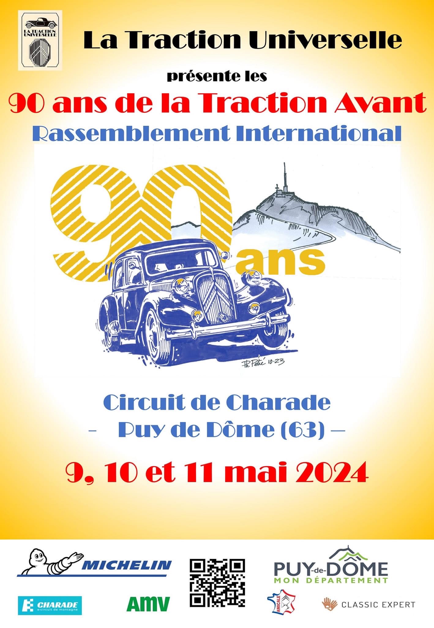 affiche de90 ans de la Traction Avant