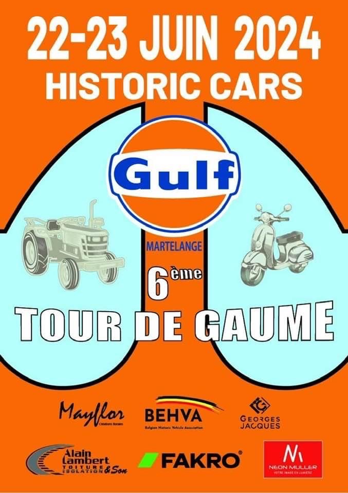 affiche de6ème Tour de Gaume (Motocyclettes - Tracteurs)