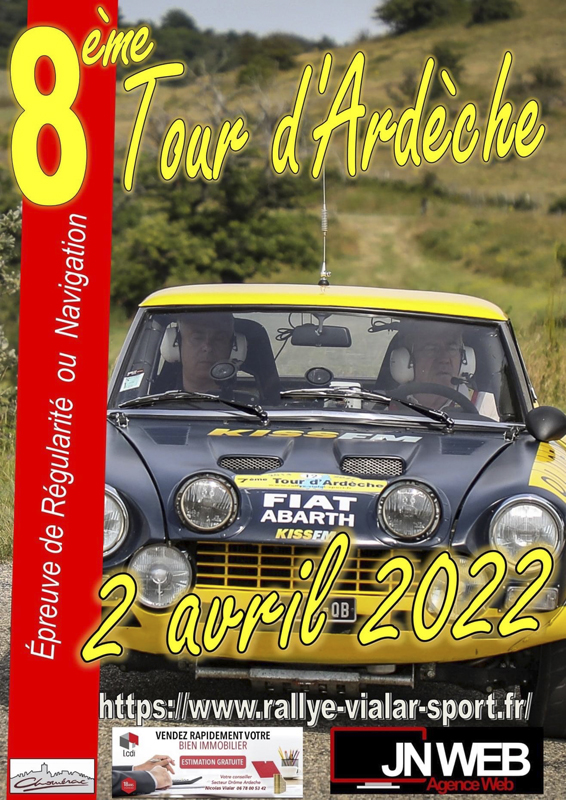affiche de8ème Tour d'Ardèche 2022