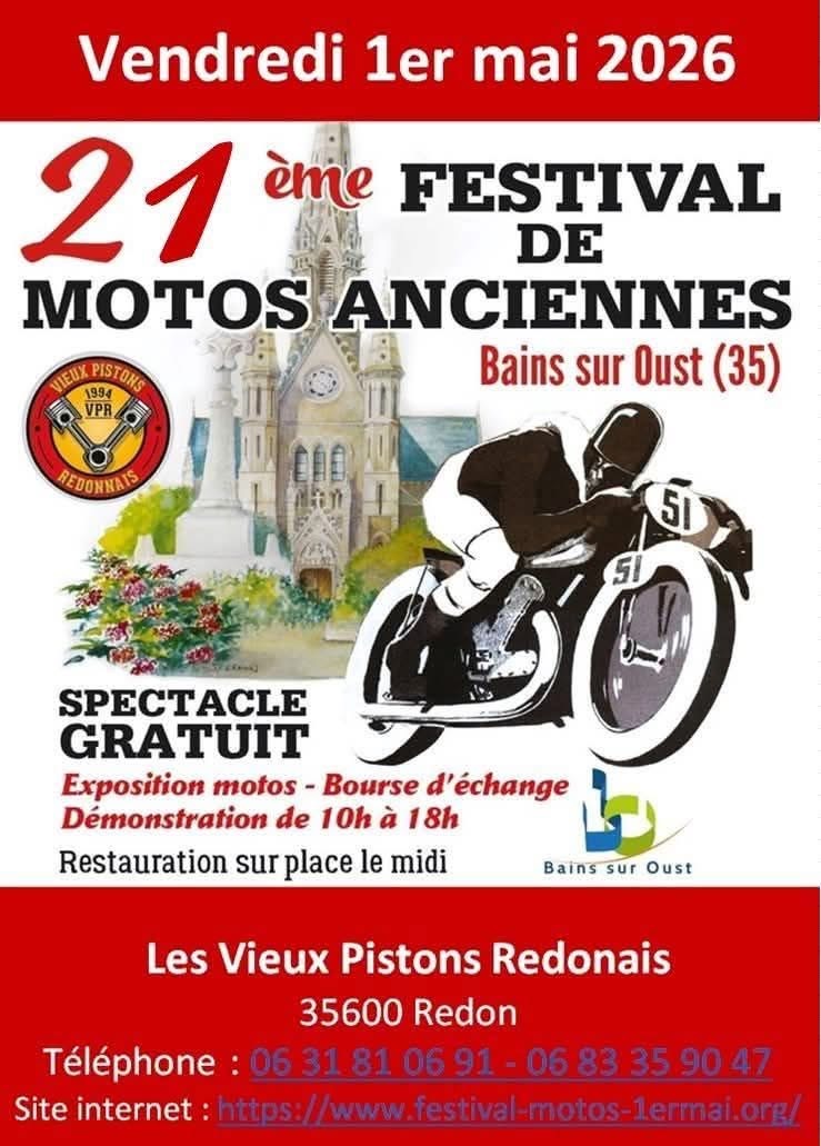 affiche de21ème Festival de Motos Anciennes