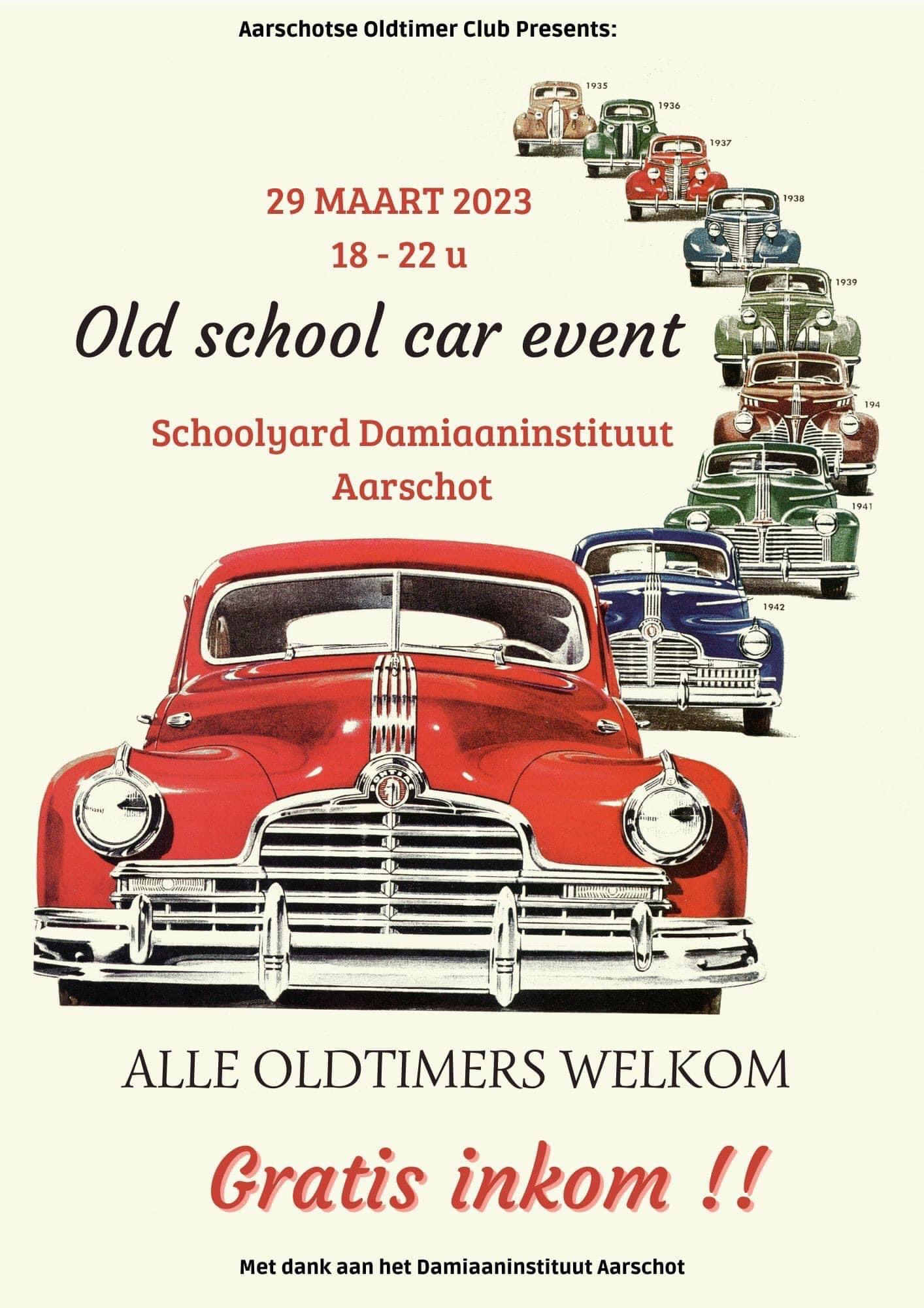 affiche deOld School Car Event