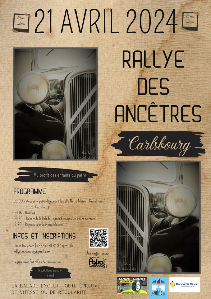 affiche de13ème Rallye de Carlsbourg