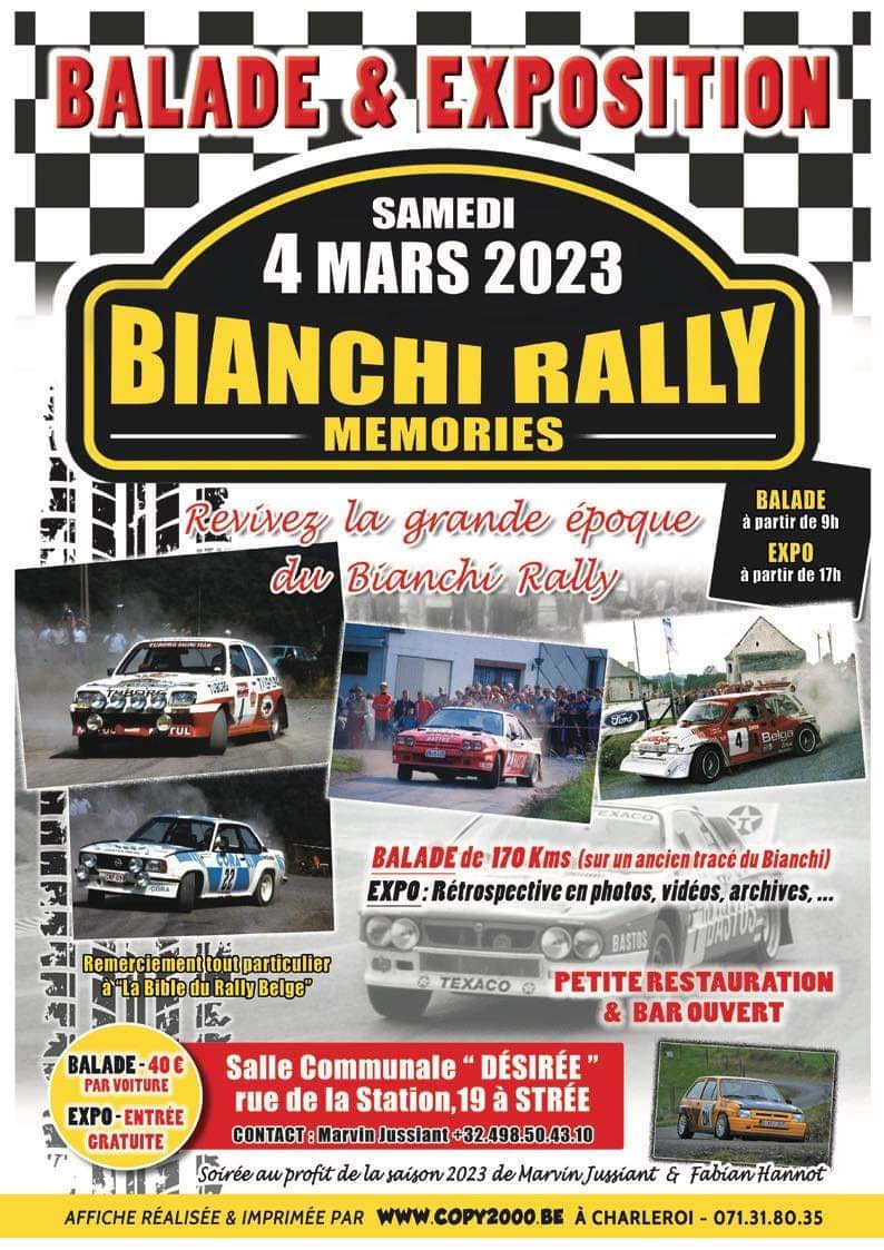 affiche deBianchi Rally