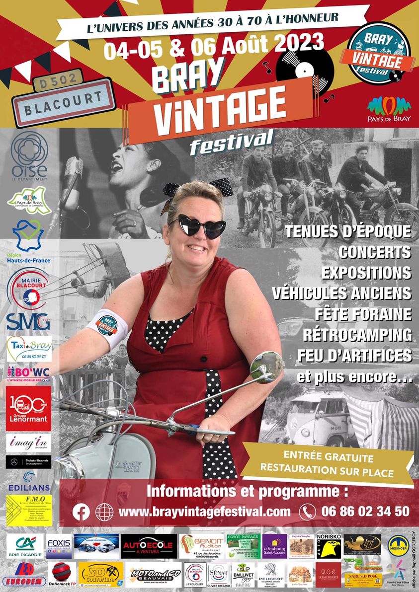 affiche deBray Vintage Festival