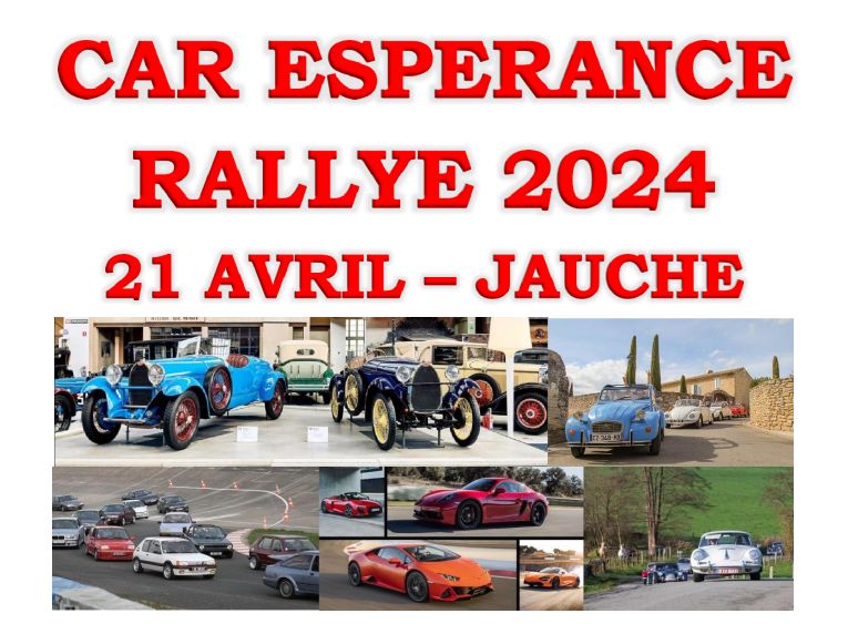 affiche deCar Espérance Rallye 2024
