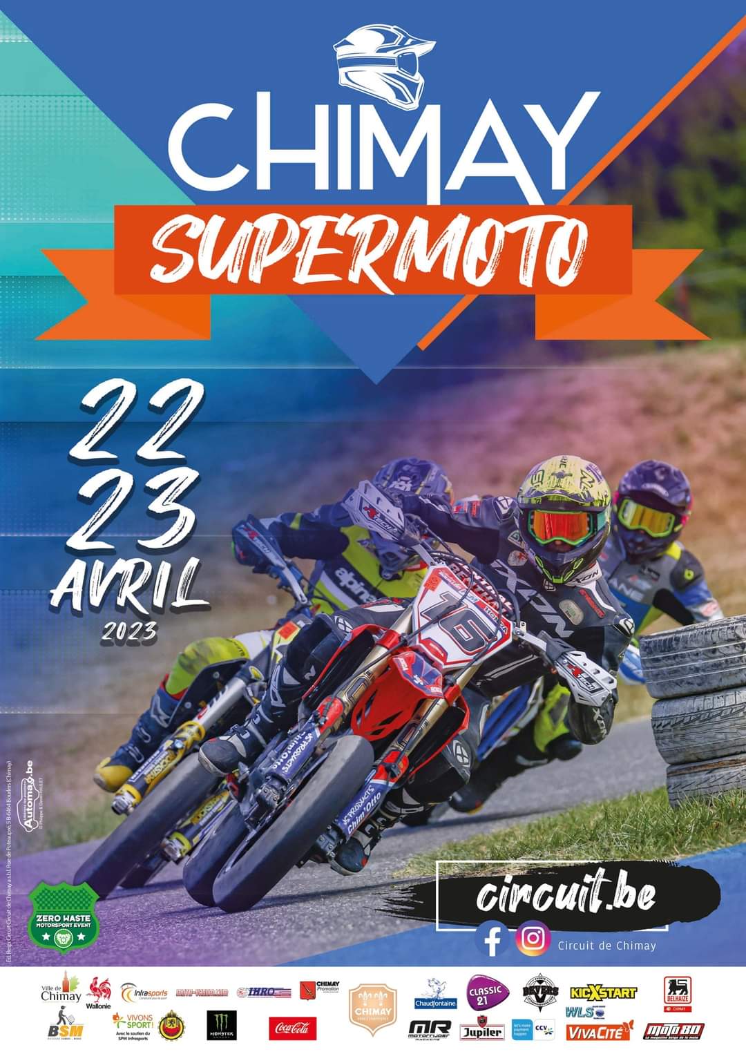 affiche deSupermoto Chimay