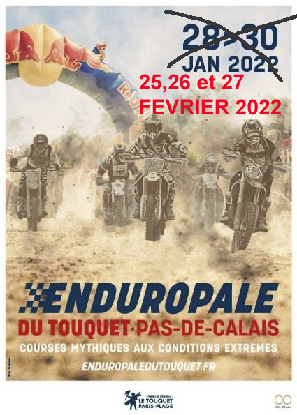 affiche deEnduropale du Touquet Pas-de-Calais