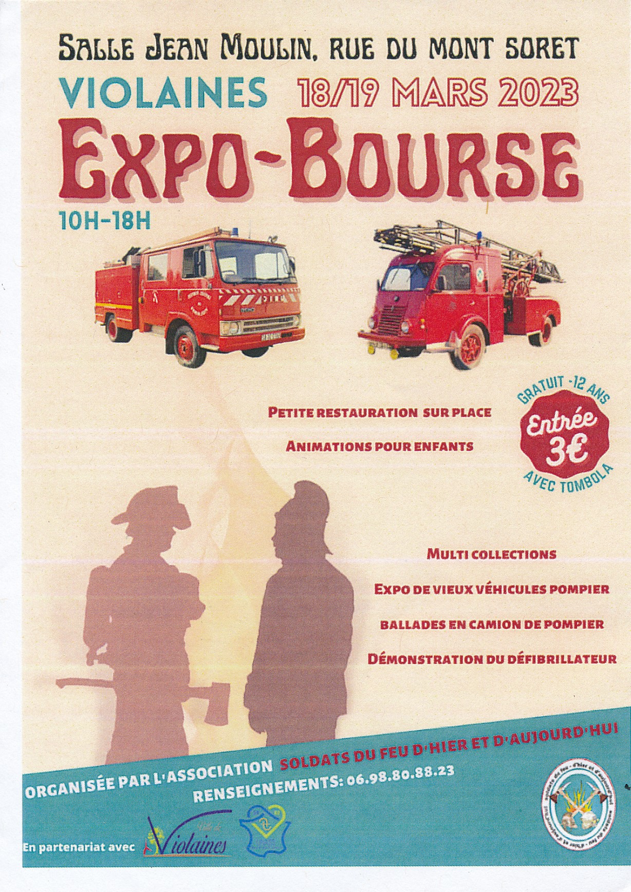 affiche deExpo-Bourse Véhicule de Pompiers