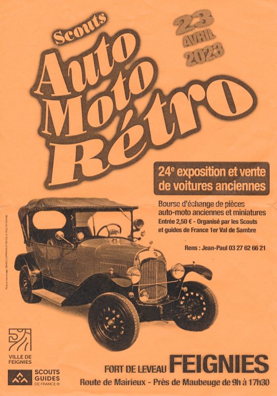 affiche deScouts Auto Moto Rétro