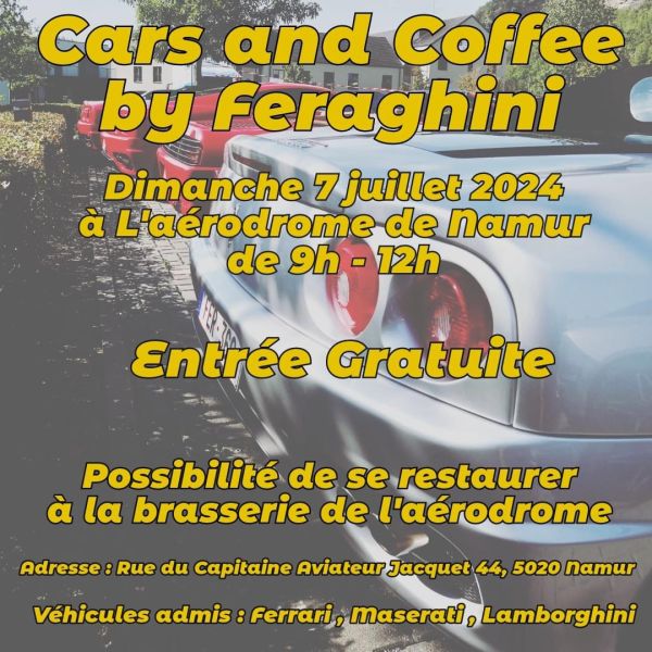 affiche deCars and Coffee by Feraghini