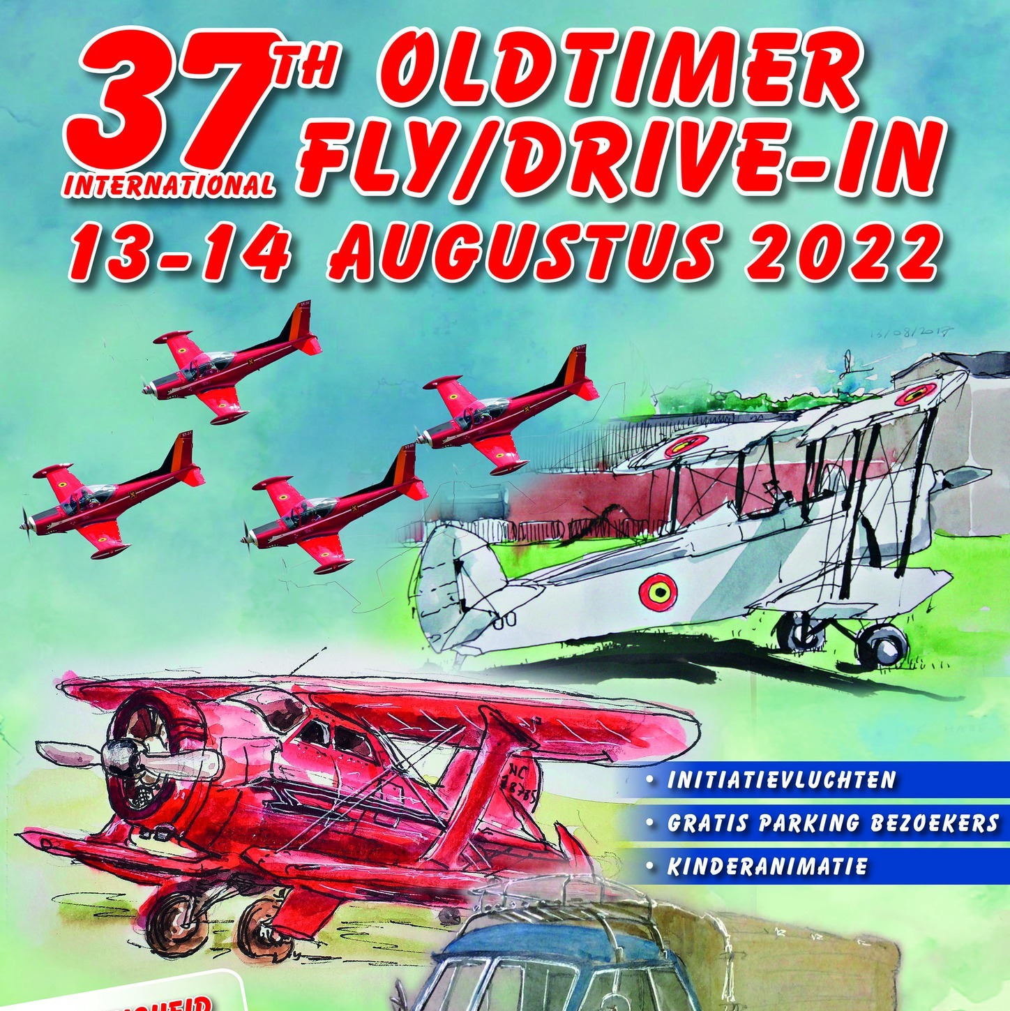 affiche de37th Oldtimer Fly & Drive In
