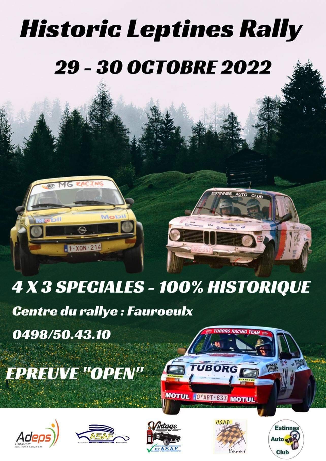 affiche deHistoric Leptines Rally