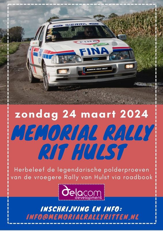 affiche deMemorial Rally Rit Hulst
