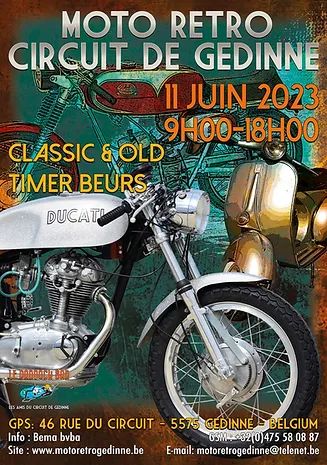 affiche deMoto Retro Gedinne