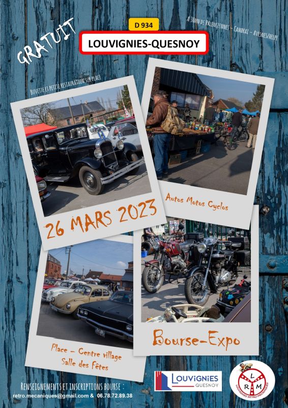 affiche deExposition-Bourse de Véhicules Anciens