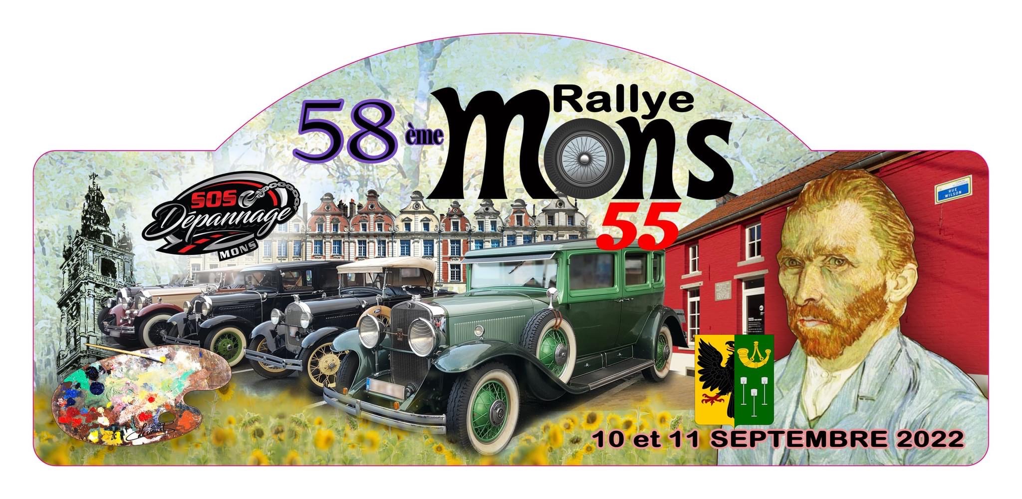 affiche de58ème Rallye de Mons 55
