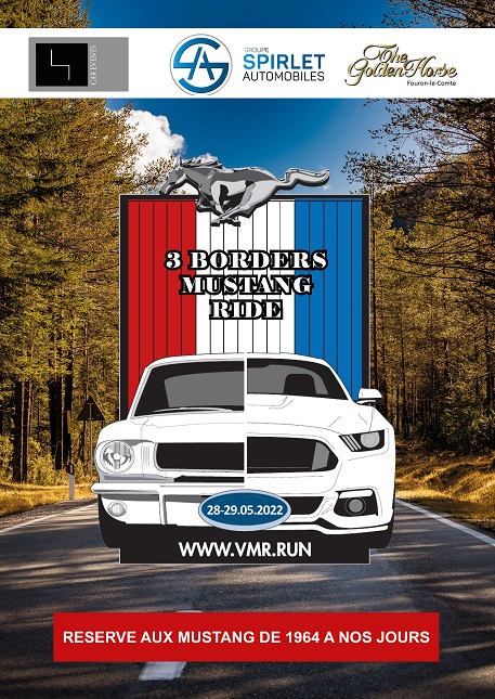 affiche de3 Borders Mustang Ride