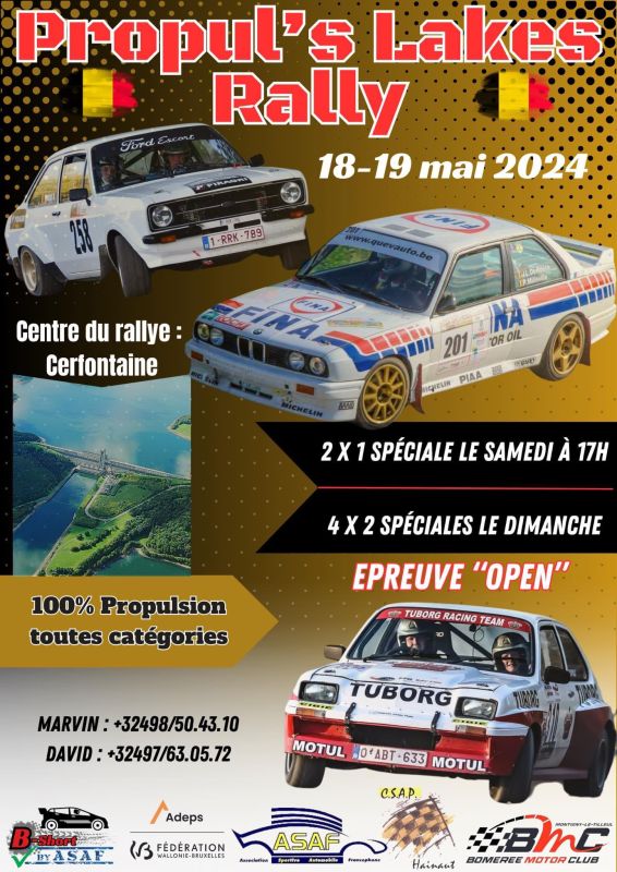 affiche dePropul's Lakes Rally