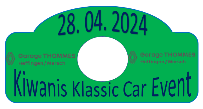affiche deKiwanis Classic Car Event